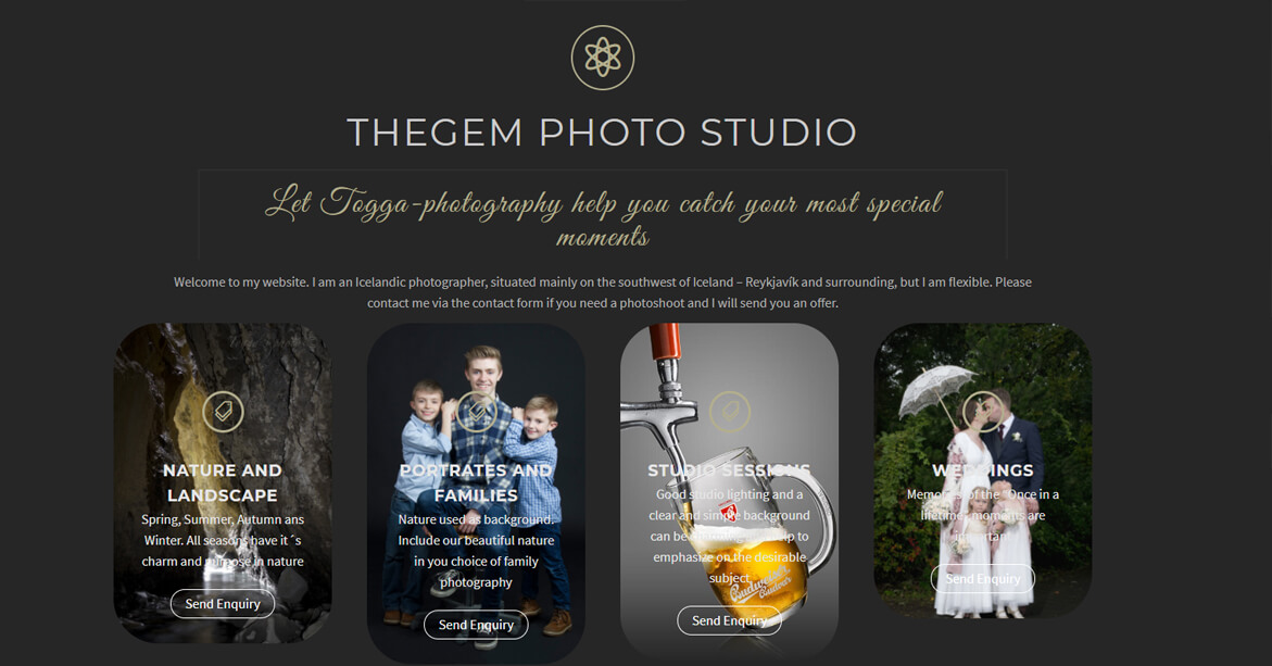 Photography Website Development-1